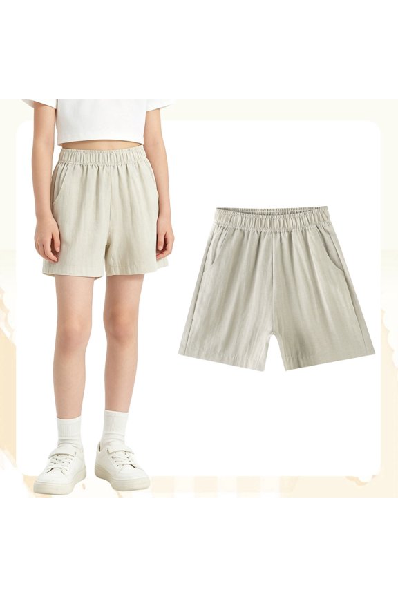 Lightweight Girls Shorts For Summer Casual Wear Thin Blend Kids' Shorts For And Everyday Comfort Lightweight Shorts Women