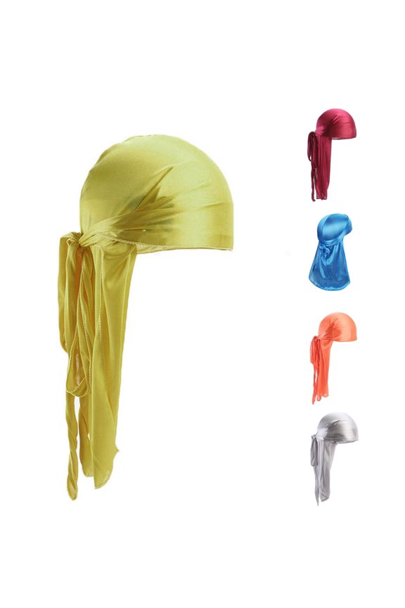 Men/Women Silk Polyester Bandana Hat Durag Rag Tail Headwrap Headwear Neuroscience Hat