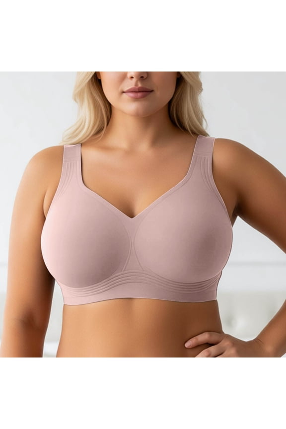 Supportive Wireless Full Coverage Bras For Seamless Comfort Fuller Cup Uplift And Shape Everyday Wireless Bra For Plus Size Womens Bras Underwire