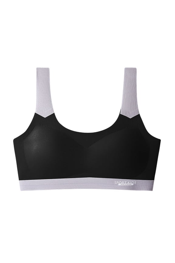 Huangxinggg Training Bras For Girls Girls Sports Bras Comfort Soft Solid Color Bras plus Underwear Seamless