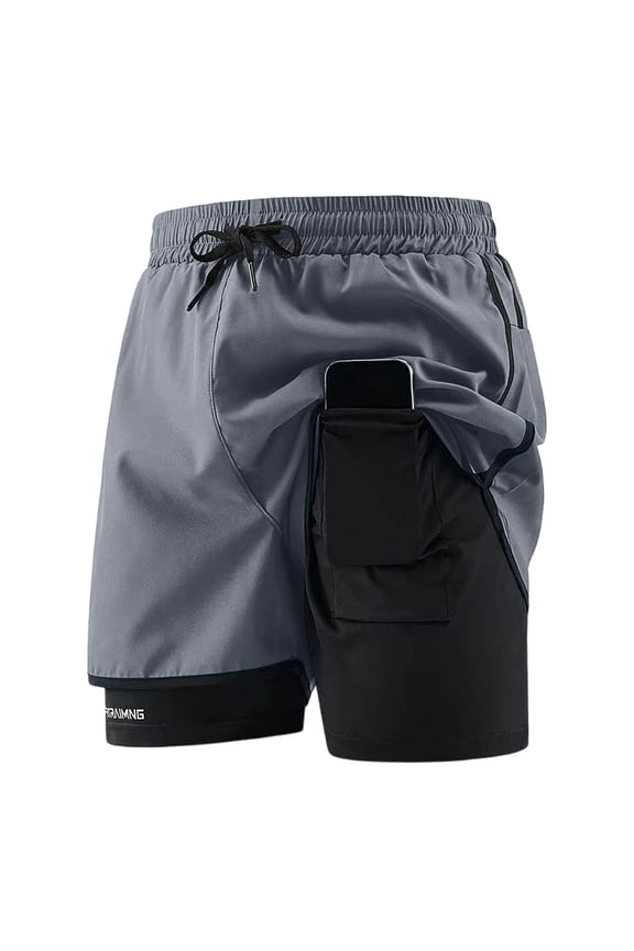 Two Layer Athletic Shorts For : Flowy Fit Secure Inner Short Lightweight Running And Workout Partner Elastic Waist Shorts Women