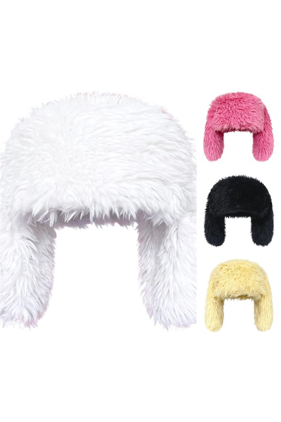 Winter Hat With Rabbit Ears Soft Ear Cap For Warmth And Cute Style Toboggan