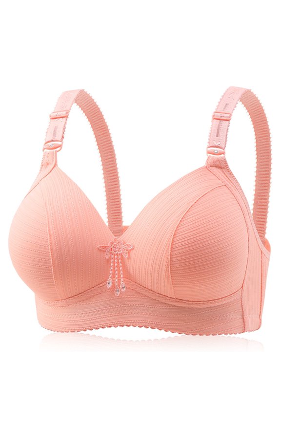 Women Casual Breathable Striped Top Bra Underwear Without Steel Ring Gathering And Adjusting Bra High Intensity Sports Bras for Women