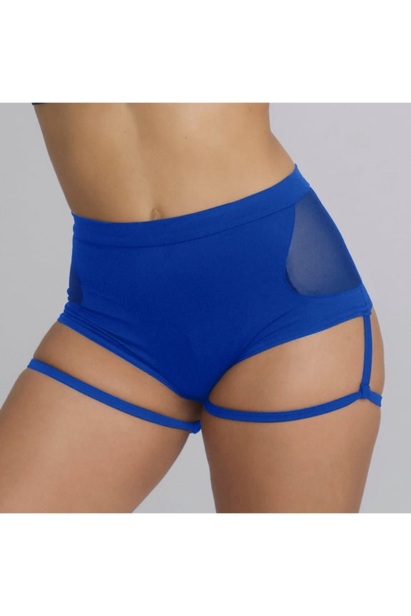 Women's Booty Shorts With Garter Belt High Waisted Fitness Pole Dance Hot Pants Lifting Yoga Pants Yoga Scrunch Shorts
