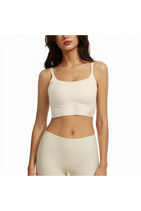 Women's Cloud Feel Ice Seamless Back Bra With Support For Large Wireless Bras for Women Support