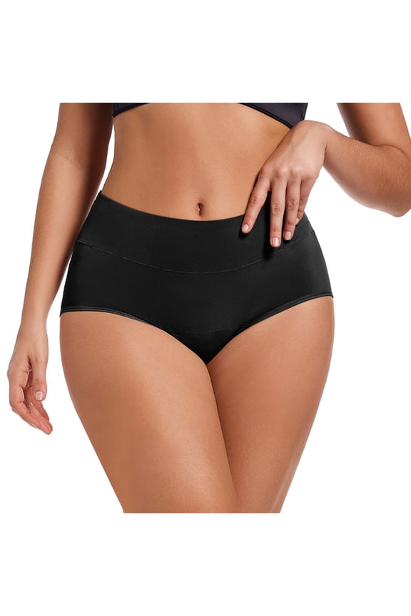 Womens Underwear High Waist Full Coverage Briefs Soft Breathable Postpartum Panties Stretch Underpants Womens Underwear Packs Workout