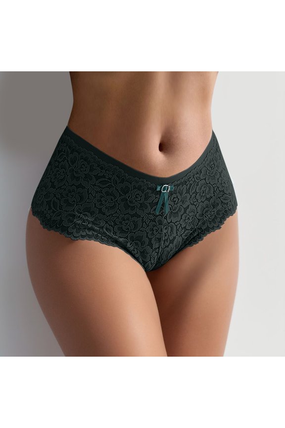 Womens Underwear Lace Panties Stretch Soft Ladies Briefs Underwear Lady Underwear Bikini Panties Pack for Women