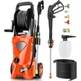 thumbnail image 1 of Huanherad 5000PSI Electric Pressure Washer 3.0GPM Power Washer with 33ft Hose Reel, 4 Tips, Foam Cannon, Best Pressure Washer for Cars, Home use, Orange, 1 of 8
