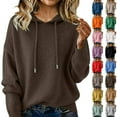 thumbnail image 1 of Huankd Cash_mere Sweaters for Women Round Neck Wool Long Sleeve Pullover Tops Warm Lightweight Winter 2025 Cozy Knitted Sweater Coffee L, 1 of 4
