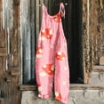 thumbnail image 1 of Flash Jumpsuits for Women 2025 Summer Casual Sleeveless Spaghetti Strap Overalls Mushrooms Print Boho Wide Leg Jumpsuits with Pockets Loose Fit Comfy Rompers Dressy Trendy Outfits Beach Clothes, 1 of 5