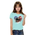 thumbnail image 1 of Xdegoge Plus Membership 4Th of July Clothes for Boys Girls Kids American Flag Shirt Stars Strips Usa Tee Shirt Short Sleeve Summer Tops Raglan Crewneck Patriotic Shirts 7 Years Old Girl Gift, 1 of 6