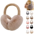 thumbnail image 1 of Huankd Ear Muffs Winter Women - Winter Ear Muffs for Women - Adjustable Fluffy Folding Earmuffs - Women's Earmuffs Brown L, 1 of 9