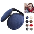 thumbnail image 1 of Huankd Ear Warmers, Winter Ear Muffs, Fluffy Foldable Behind the Head Ear Warmers Adjustable Foldable Covers for Cold Weather Royal Blue L, 1 of 7