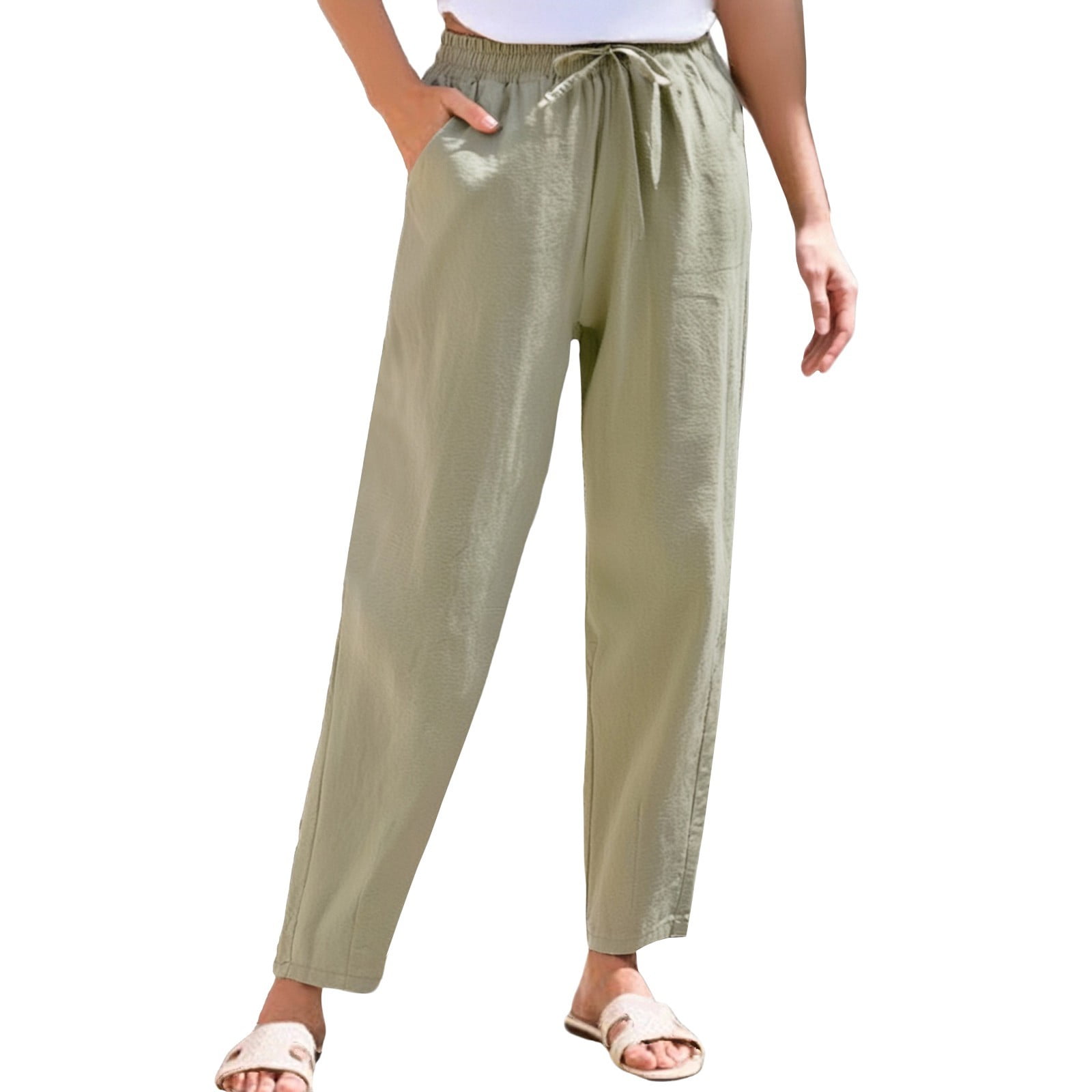Petite Knit Lined Straight-Leg Pants