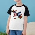 thumbnail image 1 of ofertas Del Dia De Hoy Relampago July 4Th 4Th of July Clothes for Girls Boys Kids Patriotic American Flag Shirt Stars And Strips Usa Shirts Short Sleeve Summer Tops 3 Years Old Girl Gift, 1 of 7