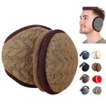 thumbnail image 1 of Huankd Winter Ear Warmers Muffs, Fluffy Foldable Behind the Head, Adjustable Earmuffs for Running Skiing Coffee L, 1 of 9