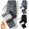 thumbnail image 1 of Huankd Winter Pants for Men Heavyweight Sherpa Fleece Lined Jogger Sweatpants with Zipper Pockets Drawstring Active Sweat Pants Dark Gray 4XL, 1 of 4