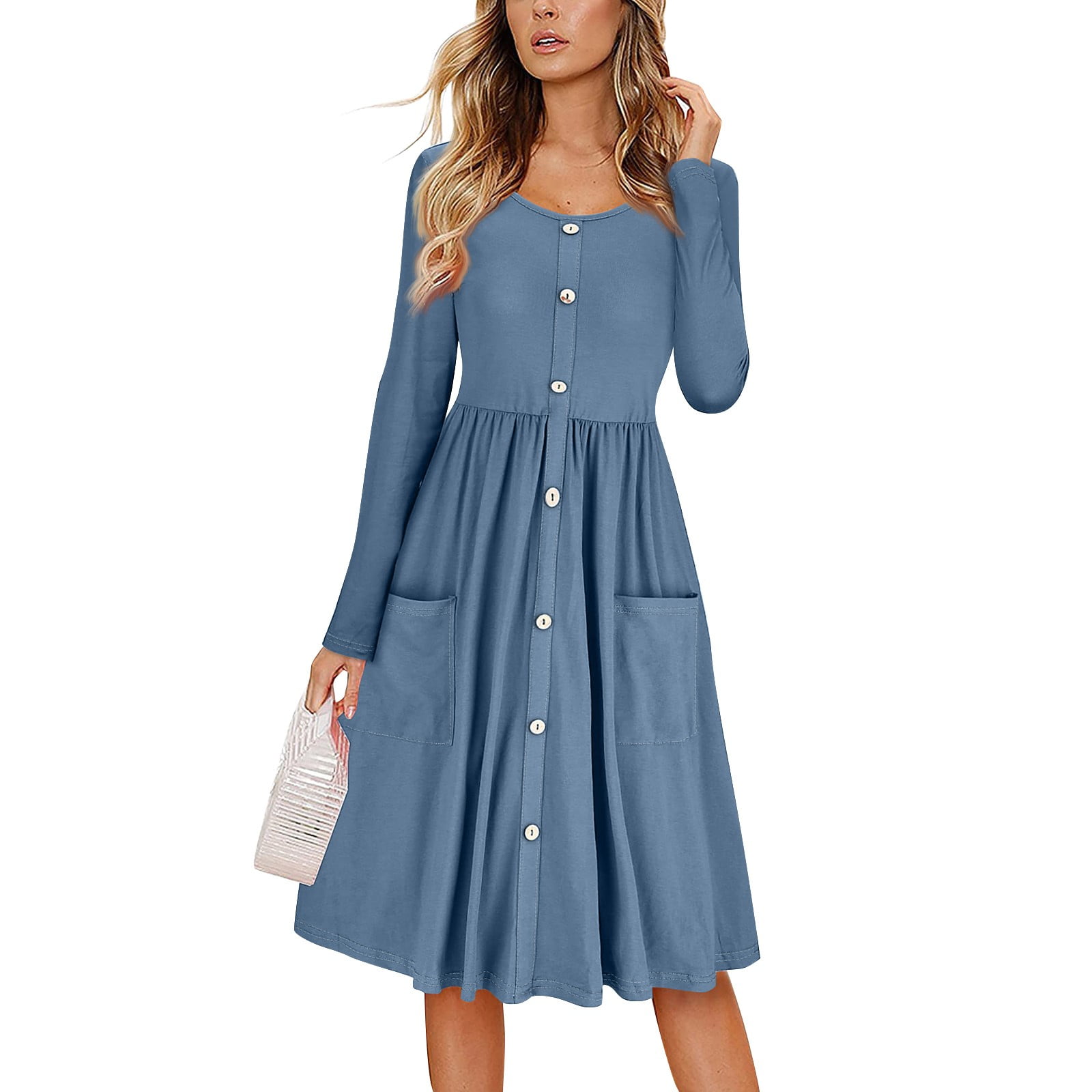 dusty blue dress near me Dusty Blue Plunging Neck Empire Slit Charmeuse Bridesmaid Dress