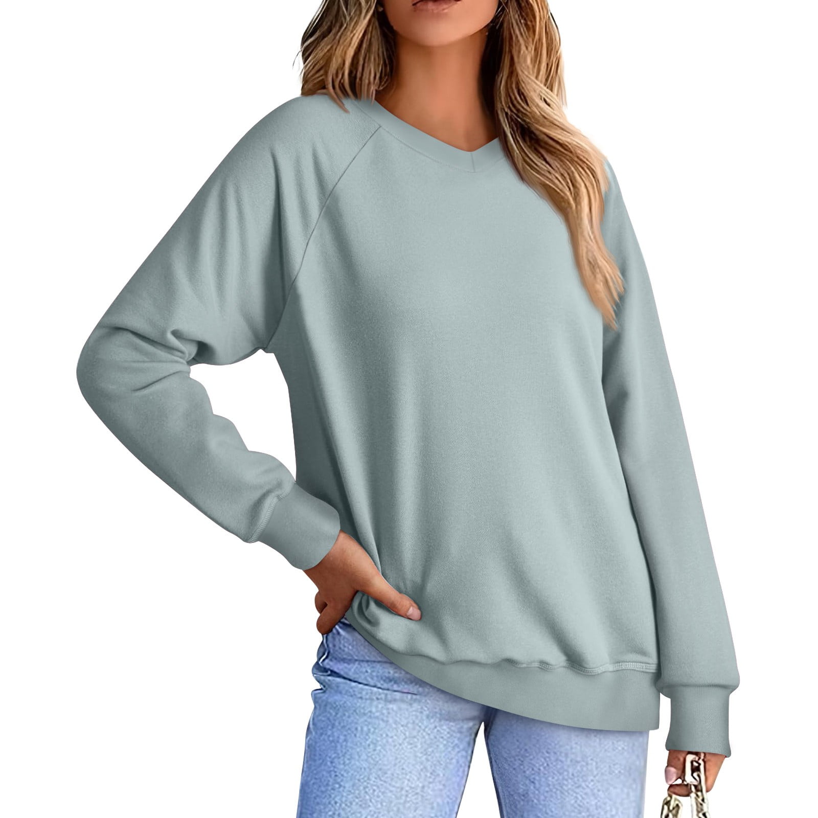 Women's V Neck Sweatshirts