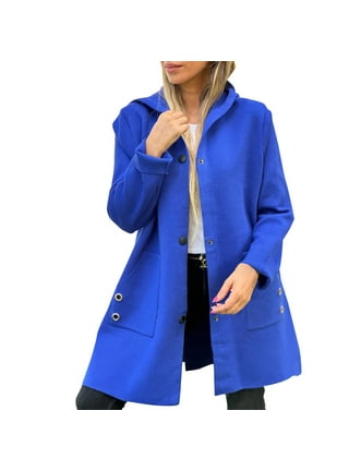 Royal blue peacoat hot sale