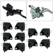 Huanke-10Pcs Motorcycle Front Left Right Brake Light Stop Lever Clutch Switch Button