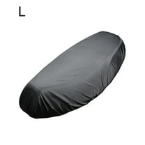 Huanke-1PCS Motorcycle Rain Seat Cover Flexible Waterproof Saddle Cover Black Space-saving Storage Bag Water Resistant Wear-resistant