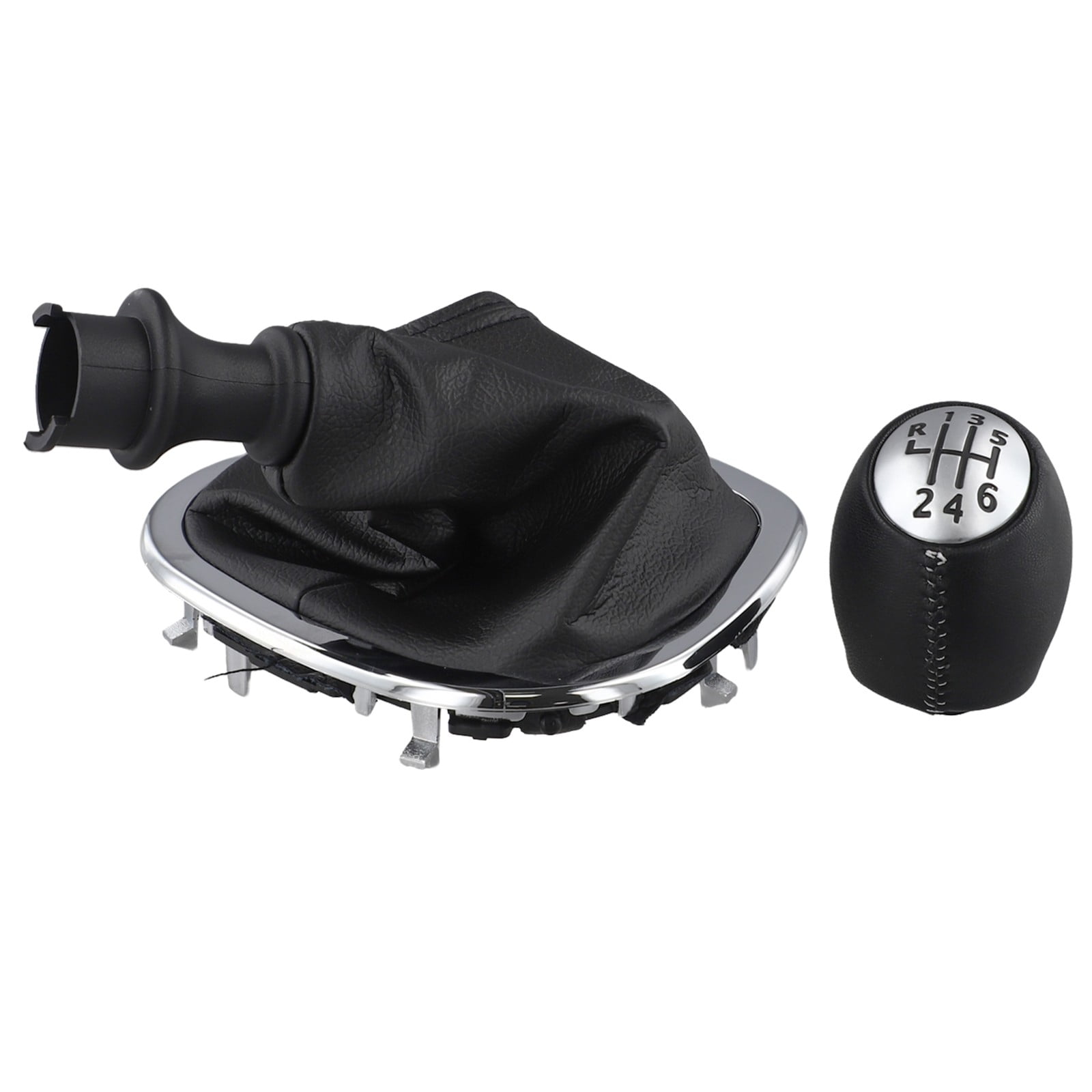 Huanke-1pcs Gear Shift Knob + 1pcs Cover For Trafic For Vivaro B For Talento 2014-2019