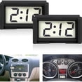 thumbnail image 1 of Huanke-2 Pcs Mini Digital Clock Car Dashboard Bracket for Air Vent (Black 2), 1 of 11