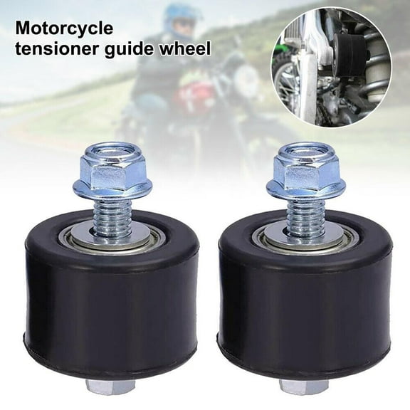 Huanke-2Pcs 8mm Motorcycle Chain Roller For YFM350 YFM 350 Upper Lower Swingarm Anti Pulley Sliding Wheel Chain Guide Sprocket New