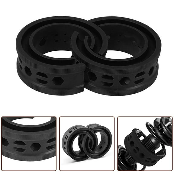 Huanke-2pcs Rubber Car Coil Spring Buffer Shock Absorber Replacement Part Kit