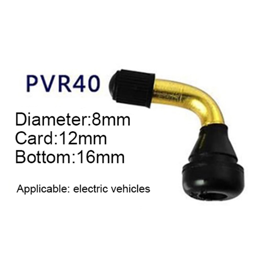 4-teiliges 90° Gummi-Winkelventil Set Für Schlauchlosreifen - PVR40/50/60/70