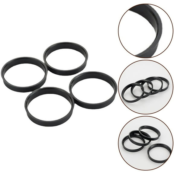 Huanke-4x Aluminum Hub Centric Rings 66.6mm-57.1mm Wheel Bore for Skoda for Nissan