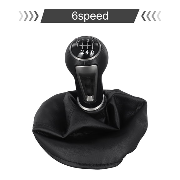 Huanke-5/6 speed Car Gear Shift Knob gear head with Leather and ABS For SEAT for IBIZA