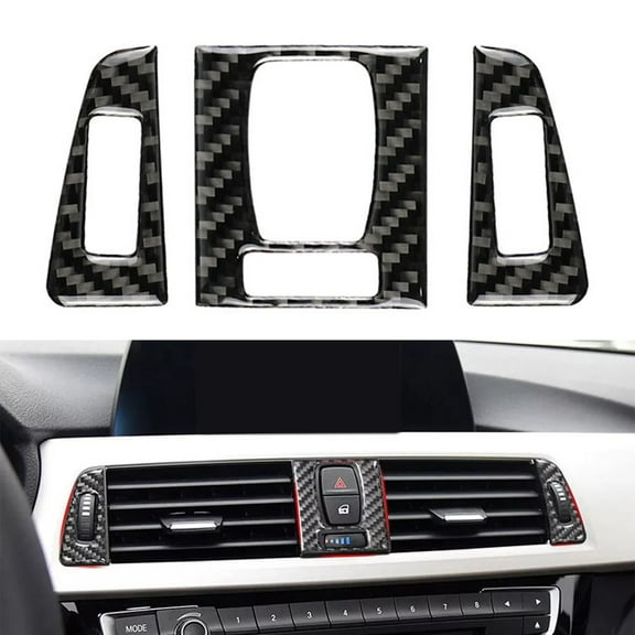 Huanke-Decoration Cover Trim Part Accessories Carbon Fiber for BMW F30 F35 F80 F82