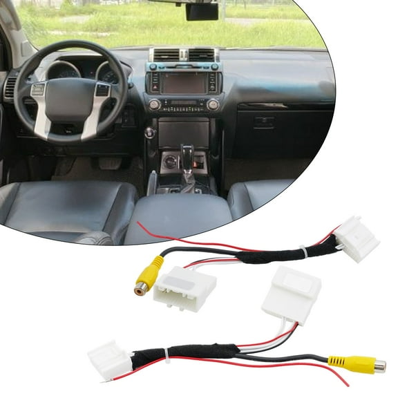 Huanke-For Toyota Camera Adapter Cable Reversing Detection Line Rear Camera Cable