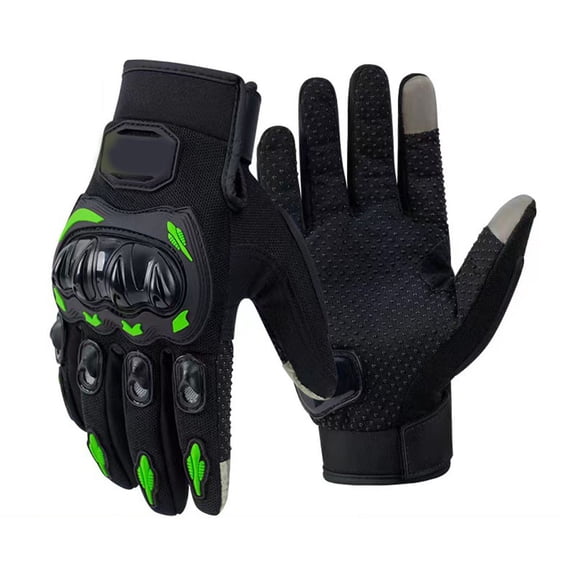 Huanke-Full Finger Motorcycle Gloves with Touchscreen and Carbon Fiber Protection