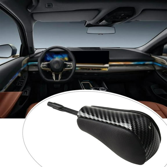 Huanke-Leather Automatic Gear Shift Knob Shifter for BMW E81 E82 E87 E90 E91 1 3 Series