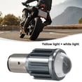 thumbnail image 1 of Huanke-Motorcycle Headlight H4 BA20D LED White Yellow Bulb 9-85V 15W Fog Light, 1 of 12