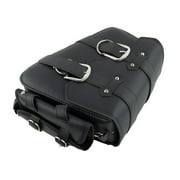 Huanke-Motorcycle Swingarm Bag Saddlebags Side Tool Bag PU Leather Luggage Saddle Bag Pouch For Harley Sportster XL 883 1200 48 72