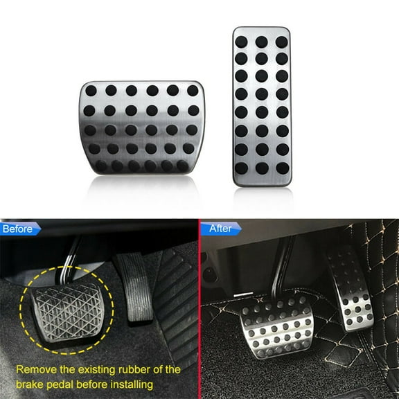Huanke-Stainless Steel Brake Gas Foot Pedal Covers Pad Cap For Mercedes B GLA CLA Class