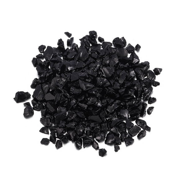Huanledash 1 Bag Crushed Stone Filler Beautiful Wear Resistant Coloured Glaze Mini Chips Decorative Rocks for Home