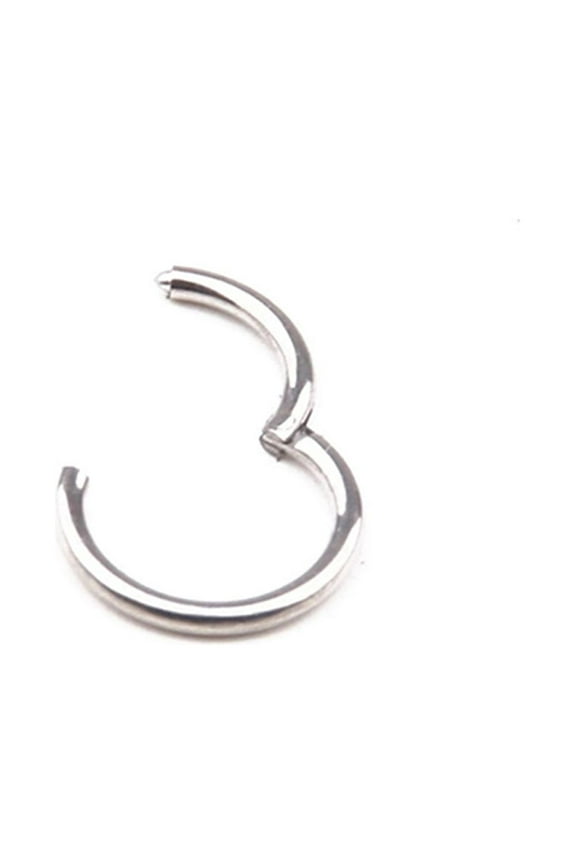 1 Pc 16G 14G Hinged Segment Hoop Ring Stainless Steel Lip Nose Septum Piercing