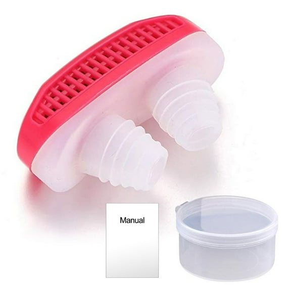 Huanledash 1 Set Anti-Snoring Device Soft Comfortable Silicone Nasal Plugs Effective Snore Reduction Home Supply