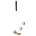 thumbnail image 1 of Huanledash 1 Set Mini Golf Putter Club with 2 Golf Balls TPR Grip Right Left Handed Stainless Steel Golf Club Kids Adults Table Game Golf Putter Training, 1 of 8