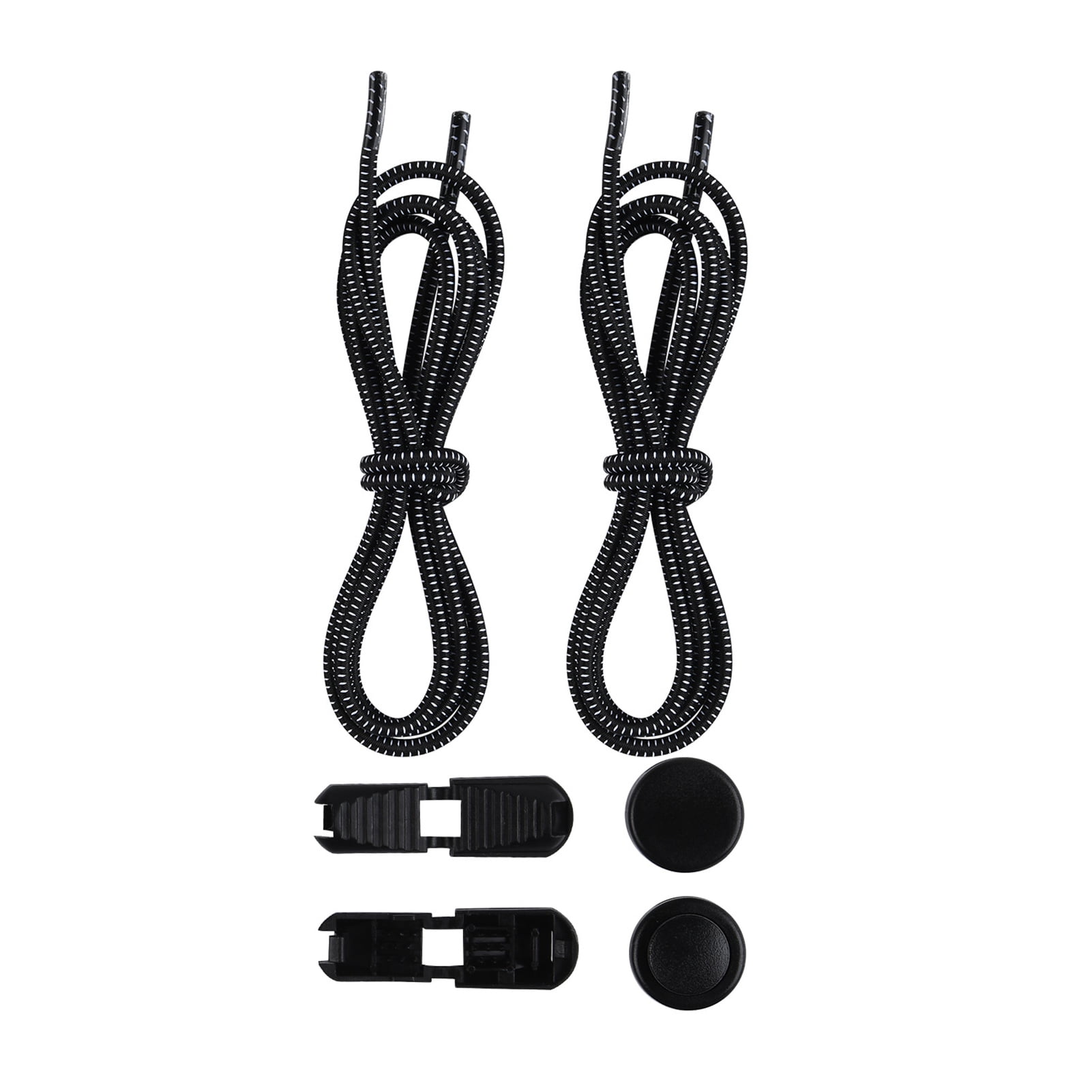 Visual Reference: Huanledash 1 Set No Tie Shoelaces Elastic Heavy Duty Lock