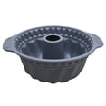 thumbnail image 1 of Huanledash 10 Inch Spiral Texture Non-sticky Cake Mold with Handle Silicone Round Mousse Pastry Mould Baking Accessories, 1 of 8