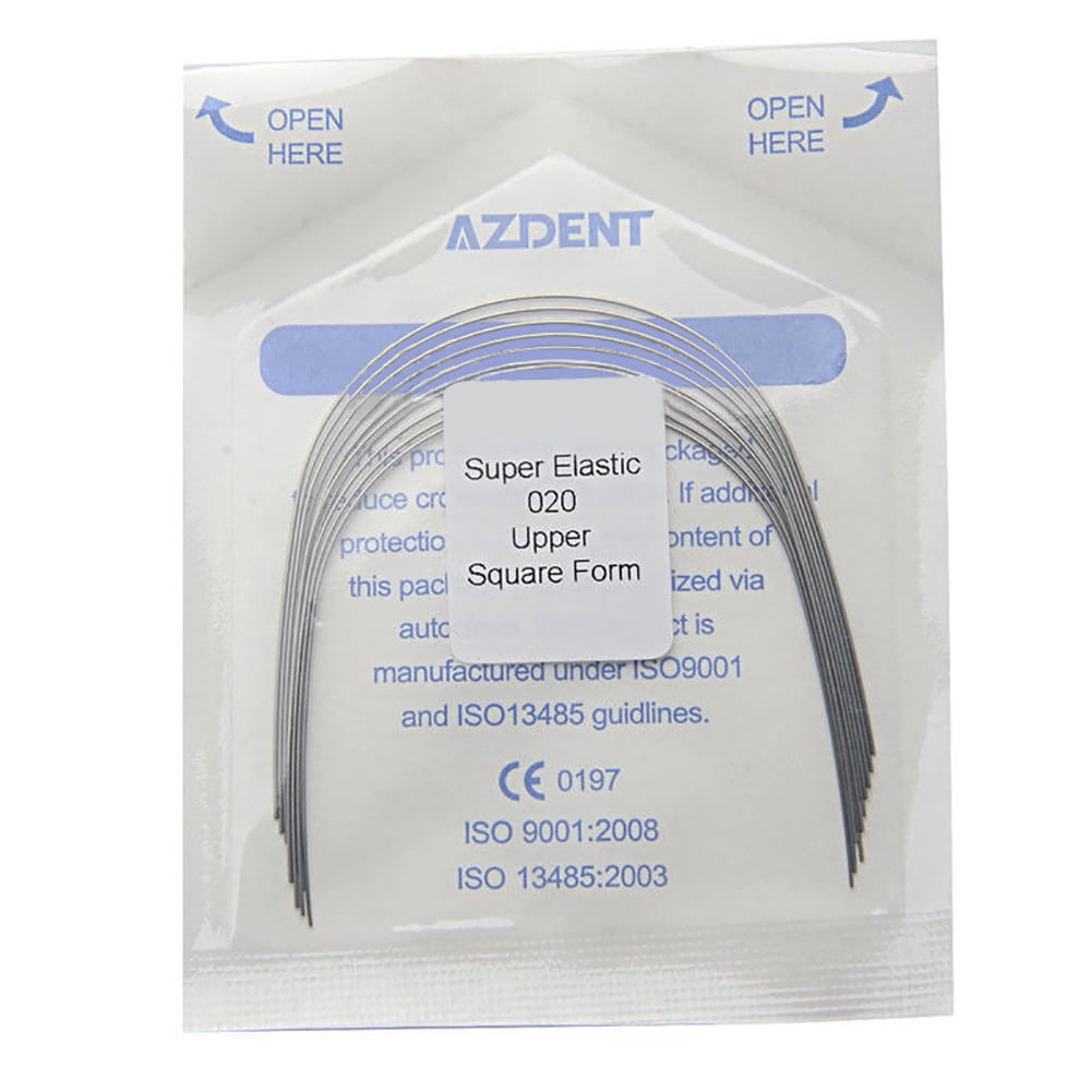 10 Packs Super Elastic NITI Arch Wires - Round Natural Form For Orthodontic Treatments