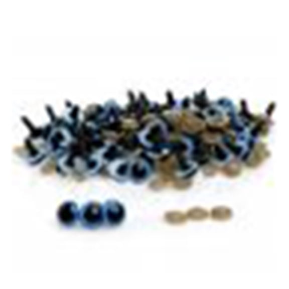 Huanledash 100 Pcs 8-20mm Plastic Safety Eyes for Teddy Bear Doll Animal Puppet Craft DIY
