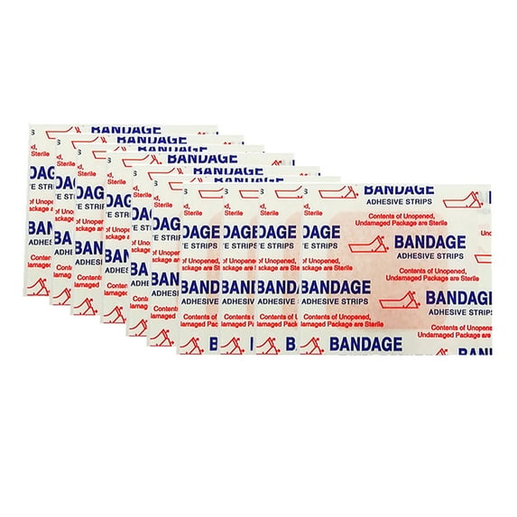 Huanledash 10Pcs/50Pcs Waterproof Hypoallergenic Ultra Thin Wounds Hemostasis Medical Plasters Bandage First Aid Patch for Adult