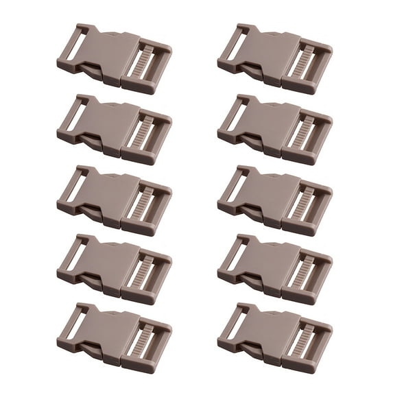 Huanledash 10Pcs Clips Buckles Simple Thicker Convenient Colorful Plastic Buckles for Lanyards